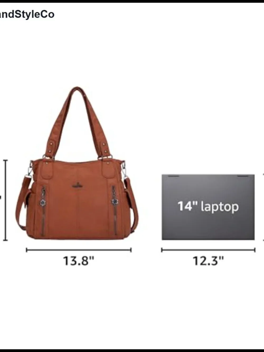 Washed Vegan Leather Hobo Shoulder Bag Convertible Crossbody Tote Purse